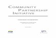 Community Partnership Initiative - Program Framework
