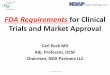 FDA Requirements for Clinical Trials and Market Approval