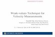 Weak-values Technique for Velocity Measurements