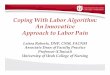 Coping With Labor Algorithm: An Innovative Approach to 