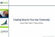 Creating Value for Your User Community - Nicus