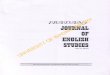 FBJUDJWC: JOURNALOF ENGLISH STUDIES