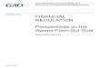 GAO-17-607, Accessible Version, FINANCIAL REGULATION 