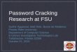 Password Cracking Research at FSU