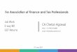 For Association of Finance and Tax Professionals