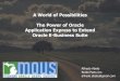 A World of Possibilites: The Power of Oracle Application 