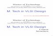 M. Tech in VLSI Design