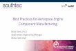 Best Practices for Aerospace Engine Component Manufacturing