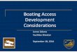 Boating Access Development Considerations