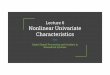 Lecture 6 Nonlinear Univariate Characteristics