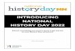 HISTORY DAY 2022 NATIONAL INTRODUCING