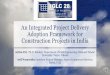 An Integrated Project Delivery Adoption Framework for 