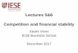 Lectures 5&6 Competition and financial stability