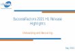 SuccessFactors 2021 H1 Release Highlights