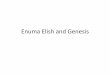 Enuma Elish and Genesis