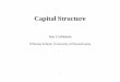 Capital Structure - Finance Department