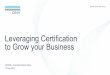 Leveraging Certification to Grow your Business