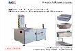 Manual & Automated Ultrasonic Equipment Range
