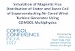 Simulation of Magnetic Flux Distribution of Stator and 