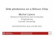 GHz photonics on a Silicon Chip