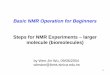 Basic NMR Operation for Beginners