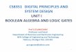 CS8351 DIGITAL PRINCIPLES AND SYSTEM DESIGN UNIT I …