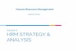HRM STRATEGY & ANALYSIS