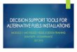 DECISION SUPPORT TOOLS FOR ALTERNATIVE FUELS INSTALLATIONS