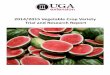 2014/2015 Vegetable Crop Variety Trial and Research Report