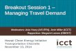 Breakout Session 1 Managing Travel Demand
