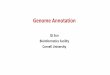 Genome Annotation - Cornell University