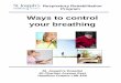 Ways to control your breathing