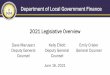 2021 Legislative Overview