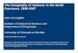 The Geography of Violence in the North Caucasus, 1999-2007