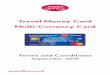 Travel Money Card Multi-Currency Card