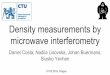Density measurements by microwave interferometry