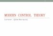 MODERN CONTROL THEORY - ie.sjtu.edu.cn