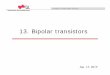 13. Bipolar transistors - TU Graz