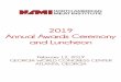 2019 Annual Awards Ceremony and Luncheon