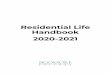 Residential Life Handbook 2020-2021 - Skidmore College