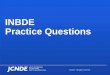 JCNDE.org: INBDE Practice Questions