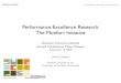 Performance Excellence Research: The Monfort Initiative