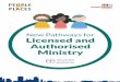 New Pathways for Licensed and Authorised Ministry