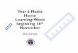 Year 6 Maths Home Learning: Week beginning 16th November
