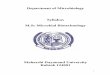 Department of Microbiology Syllabus M.Sc Microbial 