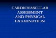 CARDIOVASCULAR ASSESSMENT AND PHYSICAL …