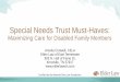 Special Needs Trust Must-Haves