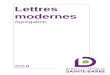 Lettres modernes - Sainte-Barbe Library