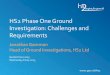 HS2 Phase One Ground Investigation: Challenges and 