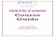 SIXTH FORM Course Guide - Isaac Newton Academy